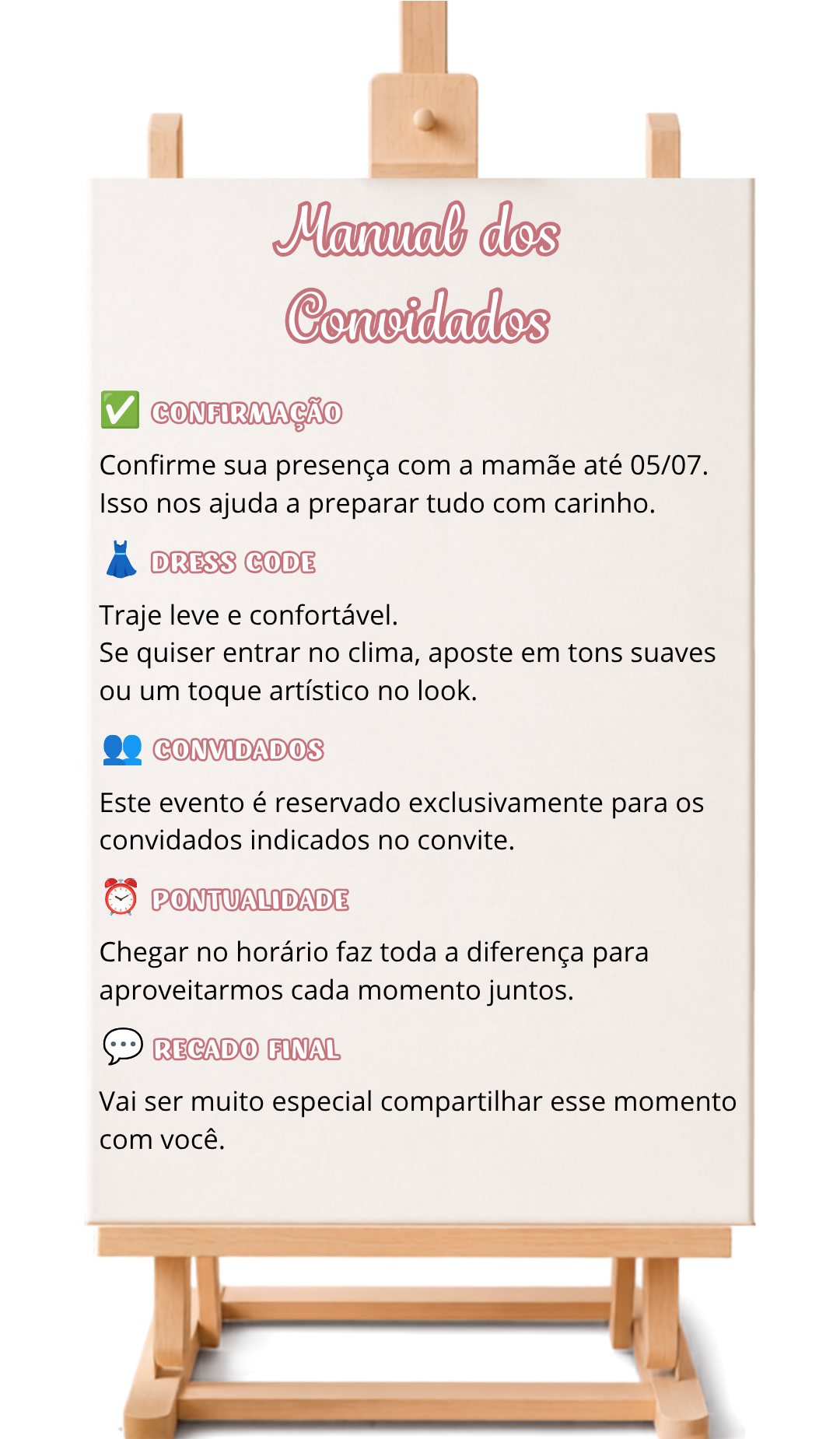 Manual dos convidados