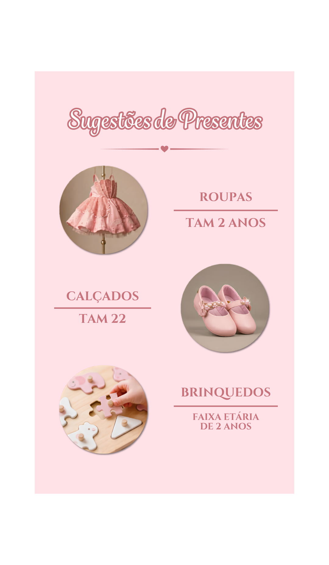 Sugestões de presente
