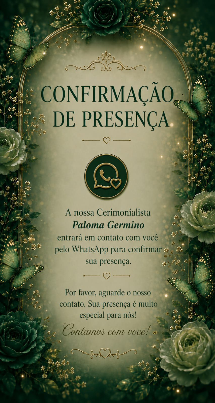 Confirma&ccedil;&atilde;o de presen&ccedil;a